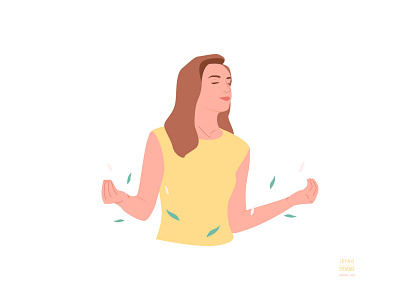 Meditation. Медитація character design graphic design illustration vector