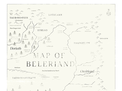 Map of Beleriand