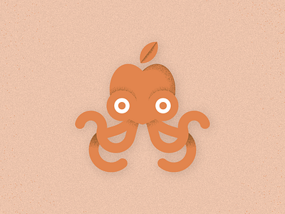 Octopeach fruit octopus peach squid