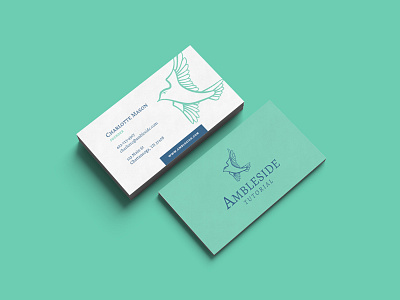 Ambleside Cards ambleside bird business card school skylark stationery