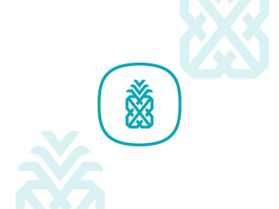 Pineapple fruit glyph icon pineapple