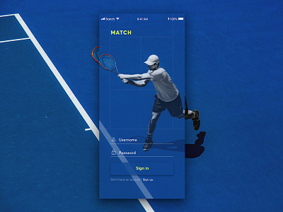 Sports Style Test - 1 app login sports tennis