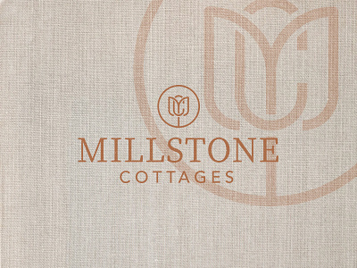 Tulip Monogram community cottages flower home logo millstone monogram new serif tulip