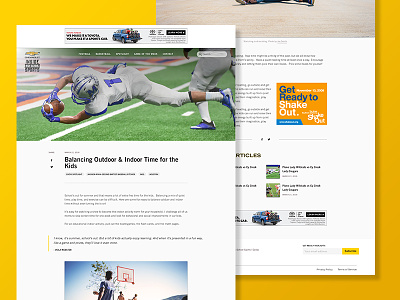 Sports Blog Article article blog football gin page tradegothic website