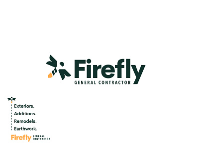 Firefly branding firefly general contractor hardware logo screw