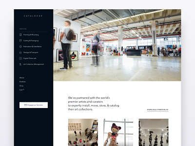 Catalogue Style Test 3 side menu webdesign website website design