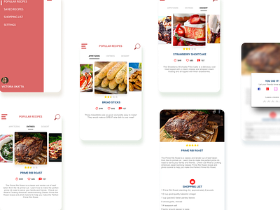 chef recipes app 3d app branding design illustration ui ux