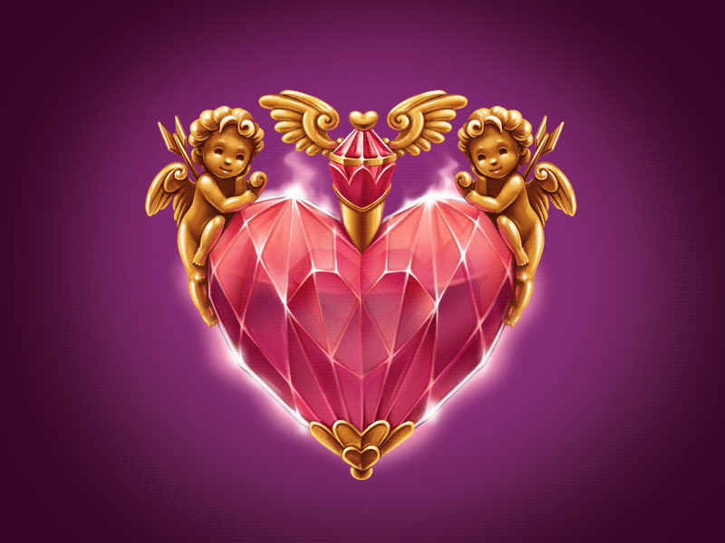Love elixir animated animation bottle cupid elixir fire gif heart love magic valentines wings