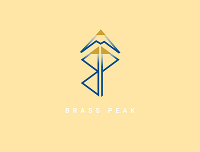 Brass peak logo app branding design icon illustration logo typography ui ux vector