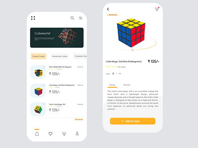 Rubik's Cube app appdesign appinterface design interface typography ui uiux userinterface ux