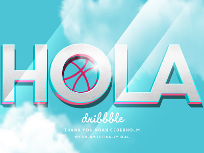 Hello! Finally the wait is over dribbble graphicillusion hola