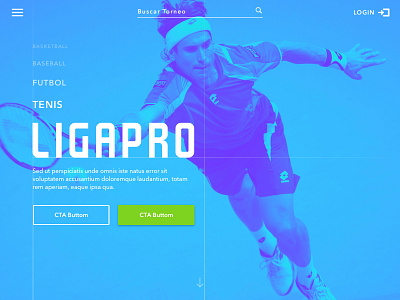 LigaPro homepage sports webapp website