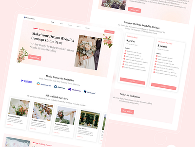 Wedding Planner - Wedding Organizer Web dailyinterface dribbble dribbbleshot madewithfigma realestatewebsite ui gradient uidesign uidesignpatterns uiinspiration uiinteraction uitrends uiux uiuxdesign uiuxmaster ultimateuiux userinterface uxbrainy uxdesign webdesign websitedesign