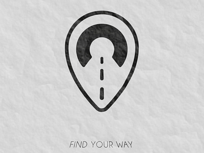 Find your way branding location logo logo design sign