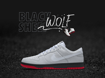 Black sheep "Wolf" concept concept art conceptual nike nike dunk product concept product design shoe design sneaker sneaker art sneakerhead