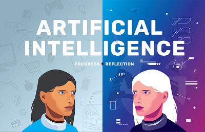 AI: Progress & Reflection ai artificial intelligence artwork character design illustration illustrator vector