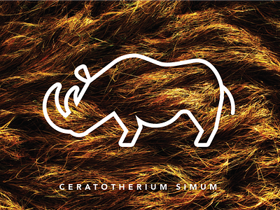 Ceratotherium Simum africa african animal animals icon line name rhino scientific white