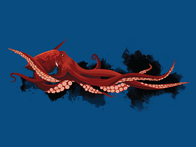 Giant Pacific Octopus animal aqua fish giant ink ocean octopus pacific sea suckers tentacle water
