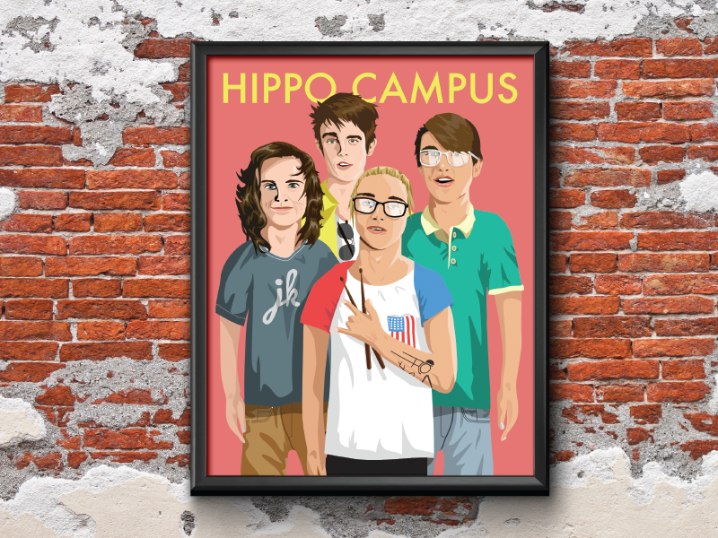 Hippo Campus Full Poster by Max Bender on Dribbble