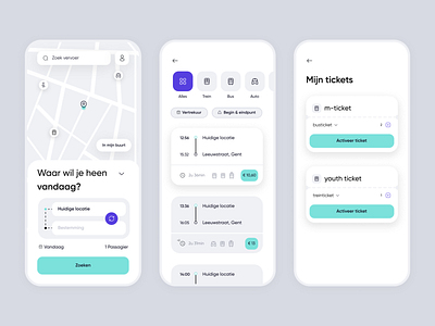 Hoppin app branding design ui ux