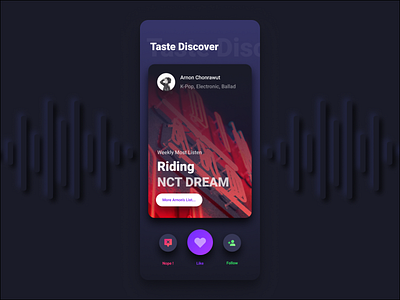 Discover Tase, Discover Friend. figma ui design