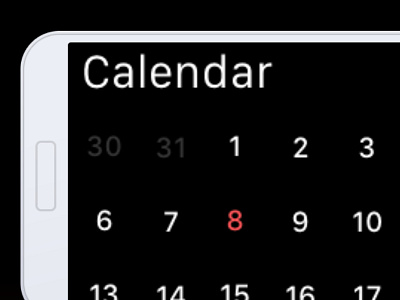 Cool Calendar invisionapp my stuff