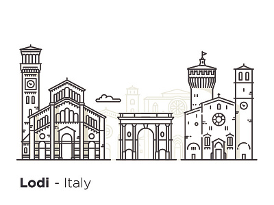 Lodi - Italy architecture building city design icons illustration italia italy lodi monument