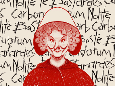 Margaret Atwood - Morgana Project atwood chiara tagliaferri fanart illustration ipad margaret michela murgia morgana procreate