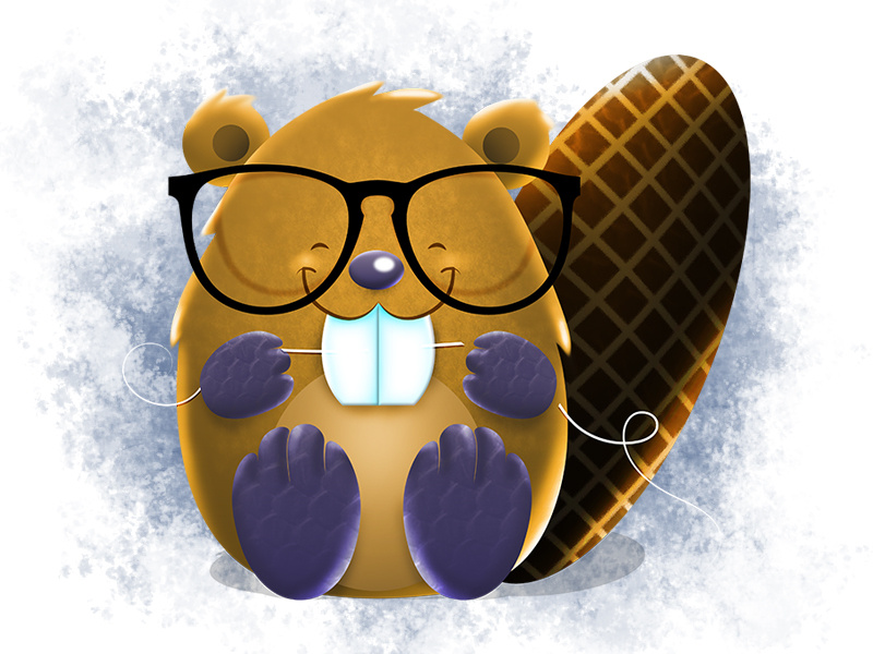 Beaver illustration character mascot beaver ilustração personagem mascote castor