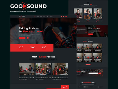 Goodsound - Elementor Template Kit