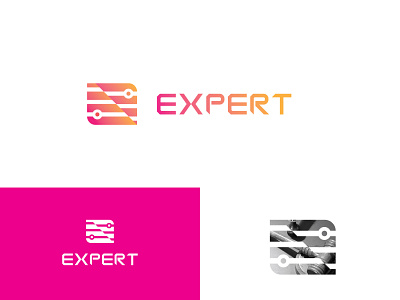 Logo for Expert app art branding design graphic design illustration logo vector