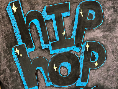 Hip Hop chalk chalk art chalk board chalk lettering chalk type chalk typography hip hop illustration y2k yoga