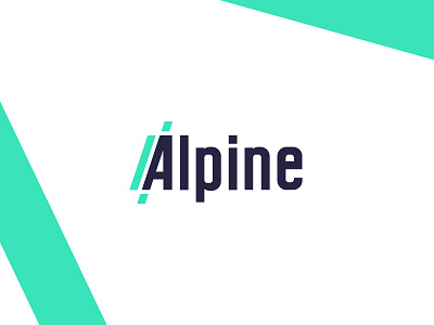 Shoes and Equipment / Alpine alpine brand design equipment green logo mark shoes unused vector