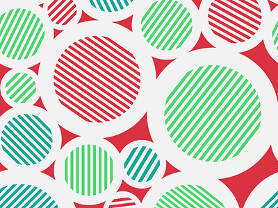 Circular Retro Pattern circle colorful design flat design green happy pattern red retro seamless summer