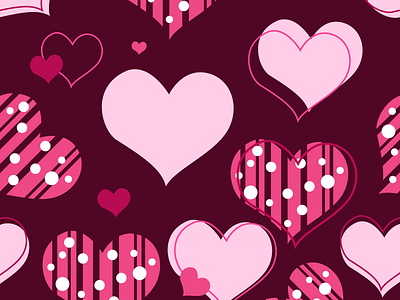 Valentine Hearth Pattern background hearth icon love patter pink red seamless symbol