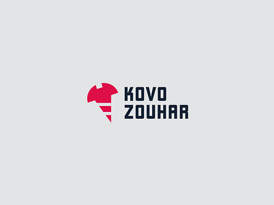 Kovo Zouhar Logotype bolt clean flat icon logo logotype mark nut screw simple solid wordmark