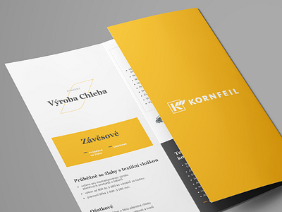 Tri-fold Brochure Design brochure design identity mockup ovens print yellow