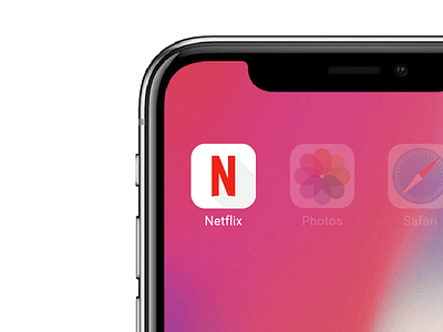 Netflix Icon Redesign button clean design icon ios iphone x logo netflix new redesign symbol