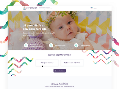 Repromeda Website Overhaul baby brand clean design homepage icon logo mark redesign type typography ui ux vector web website