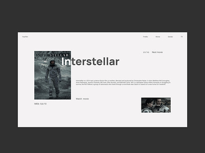 Interstellar design ui ux vector webdesign