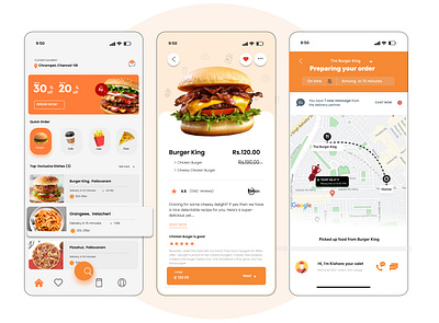 Ting - Food Delivery App adobexd app branding design figma food delivery graphic design mobileapp ui