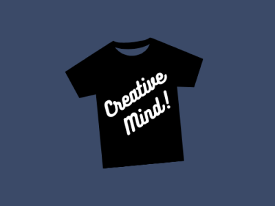 T-shirt logo by creative mind 3d app branding design graphic design illustration logo ui ux vector