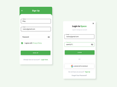 Log In Material design andrioid app design log in login material sign up ui ux