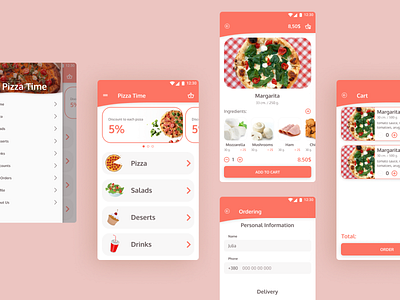 Food app andrioid app design food ui ux