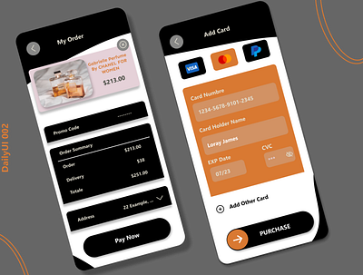 DailyUI #002 - Credit card checkout 002 app dailyui design ui ux