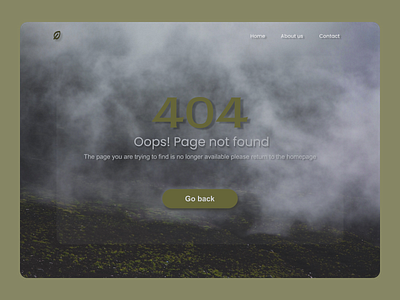 Daily UI 008 - 404 Page