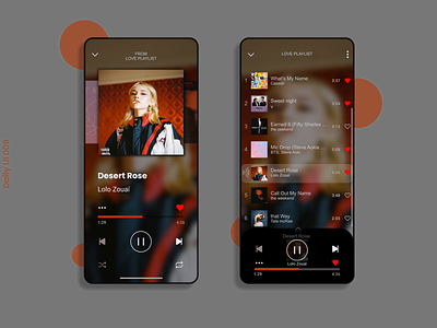Daily UI 009 - Music Player 009 app dailyui design icon music music player ui ux