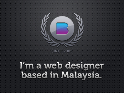 Baliomega 2010 2010 baliomega emblem logo malaysia realism skeuomorphism web designer