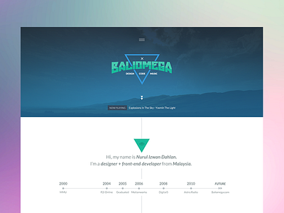 WIP Baliomega 2014 2014 artwork baliomega flat landing malaysia portfolio web design