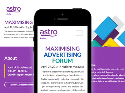 Maximising Advertising Forum advertising astro astro radio flat forum front end html malaysia mobile radio responsive web design
